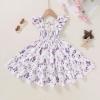 imageYOUNGER TREE Toddler Girl Dress Kids Sleeveless Ruffle Dresses for Girls Summer Outfits Beach SundressPurple Floral