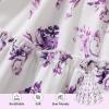 imageYOUNGER TREE Toddler Girl Dress Kids Sleeveless Ruffle Dresses for Girls Summer Outfits Beach SundressPurple Floral