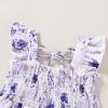 imageYOUNGER TREE Toddler Girl Dress Kids Sleeveless Ruffle Dresses for Girls Summer Outfits Beach SundressPurple Floral Dress