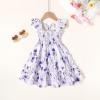 imageYOUNGER TREE Toddler Girl Dress Kids Sleeveless Ruffle Dresses for Girls Summer Outfits Beach SundressPurple Floral Dress