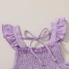 imageYOUNGER TREE Toddler Girl Dress Kids Sleeveless Ruffle Dresses for Girls Summer Outfits Beach SundressPurple Ruffles Sundress