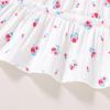 imageYOUNGER TREE Toddler Girl Dress Kids Sleeveless Ruffle Dresses for Girls Summer Outfits Beach SundressRed Floral
