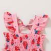 imageYOUNGER TREE Toddler Girl Dress Kids Sleeveless Ruffle Dresses for Girls Summer Outfits Beach SundressStrawberries