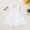 imageYOUNGER TREE Toddler Girl Dress Kids Sleeveless Ruffle Dresses for Girls Summer Outfits Beach SundressWhite