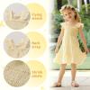 imageYOUNGER TREE Toddler Girl Dress Kids Sleeveless Ruffle Dresses for Girls Summer Outfits Beach SundressYellow1