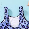 imageYOUNGER TREE Toddler Swimsuit Girl 2Pieces Leopard Bathing Suits Halter Top Bikini Bottoms Swimming Suit Kids Beach SwimwearBlue Leopard