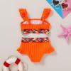 imageYOUNGER TREE Toddler Swimsuit Girl 2Pieces Leopard Bathing Suits Halter Top Bikini Bottoms Swimming Suit Kids Beach SwimwearBright Orangeboho Patterns