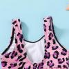 imageYOUNGER TREE Toddler Swimsuit Girl 2Pieces Leopard Bathing Suits Halter Top Bikini Bottoms Swimming Suit Kids Beach SwimwearPurple Leopard