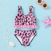 imageYOUNGER TREE Toddler Swimsuit Girl 2Pieces Leopard Bathing Suits Halter Top Bikini Bottoms Swimming Suit Kids Beach SwimwearPurple Leopard
