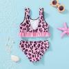 imageYOUNGER TREE Toddler Swimsuit Girl 2Pieces Leopard Bathing Suits Halter Top Bikini Bottoms Swimming Suit Kids Beach SwimwearPurple Leopard