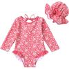 Rose Red Edged Floral Fragments