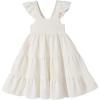 imageKids Toddler Baby Girls Rainbow Dress Princess Sleeveless Beach Butterfly SundressWhite
