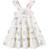 imageKids Toddler Baby Girls Rainbow Dress Princess Sleeveless Beach Butterfly SundressWhite Floral