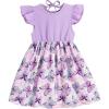 imageToddler Girls Dress Butterfly Print Ruffle Sleeveless Baby Girl DressesSisterstrap Dress