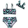 imageYOUNGER TREE Toddler Swimsuit Girl 2Pieces Leopard Bathing Suits Halter Top Bikini Bottoms Swimming Suit Kids Beach Swimwear 56T Green Leopard