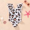 imageInfant Baby Girls Swimsuit Toddler OnePiece Plaid Swimwear Beach Bikini Leopard Ruffles Bathing Suit OutfitsLeopard