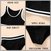 imageYOUNGER TREE Girls Swimsuit Sleeveless Tankini 2 Piece Bikini Sets Beach Sport Bathing Suit for Toddler Kids GirlBlack