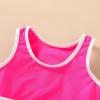 imageYOUNGER TREE Girls Swimsuit Sleeveless Tankini 2 Piece Bikini Sets Beach Sport Bathing Suit for Toddler Kids GirlMagenta and White