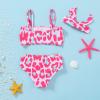 imageYOUNGER TREE Toddler Swimsuit Girl 2Pieces Leopard Bathing Suits Halter Top Bikini Bottoms Swimming Suit Kids Beach Swimwear 56T Rose Red Leopard