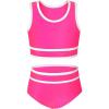 Magenta and White