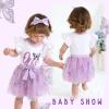 imageYOUNGER TREE Baby Girls 1st Birthday Outfit ONE Romper Tulle Tutu Skirt with Headband Sets Baby First Princess DressButterfly
