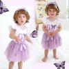 imageYOUNGER TREE Baby Girls 1st Birthday Outfit ONE Romper Tulle Tutu Skirt with Headband Sets Baby First Princess DressButterfly