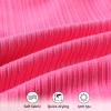imageYOUNGER TREE Infant Baby Girls Swimsuit Long Sleeve Swimsuits One Piece Swimsuit Solid Color Bathing Suit with Hat UPF 50Barbie Pink