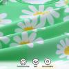 imageYOUNGER TREE Infant Baby Girls Swimsuit Long Sleeve Swimsuits One Piece Swimsuit Solid Color Bathing Suit with Hat UPF 50Green Edged Daisy