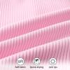 imageYOUNGER TREE Infant Baby Girls Swimsuit Long Sleeve Swimsuits One Piece Swimsuit Solid Color Bathing Suit with Hat UPF 50Light Pink