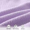 imageYOUNGER TREE Infant Baby Girls Swimsuit Long Sleeve Swimsuits One Piece Swimsuit Solid Color Bathing Suit with Hat UPF 50Light Purple