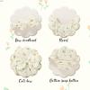 imageYOUNGER TREE Newborn Baby Girl Clothes Ruffle Sleeve Rompers Infant Backless Floral Jumpsuit Summer Outfits with HeadbandLight Yellow
