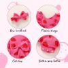 imageYOUNGER TREE Newborn Baby Girl Clothes Ruffle Sleeve Rompers Infant Backless Floral Jumpsuit Summer Outfits with HeadbandStrawberry