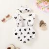 imageYOUNGER TREE Newborn Baby Girl Clothes Ruffle Sleeve Rompers Infant Backless Floral Jumpsuit Summer Outfits with HeadbandWhite Black Floral