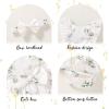 imageYOUNGER TREE Newborn Baby Girl Clothes Ruffle Sleeve Rompers Infant Backless Floral Jumpsuit Summer Outfits with HeadbandWhite Floral