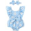 Blue White Floral