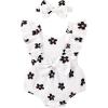 White Black Floral