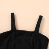 imageGirls Swimsuit One Piece Bathing Suit Adjustable Straps Solid Color Cut Out Butterfly Girls Swimwear for 714YBlack and Butterfly