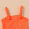 imageGirls Swimsuit One Piece Bathing Suit Adjustable Straps Solid Color Cut Out Butterfly Girls Swimwear for 714YOrange and Butterfly