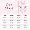 imageGirls Swimsuit One Piece Bathing Suit Adjustable Straps Solid Color Cut Out Butterfly Girls Swimwear for 714YPink and Butterfly
