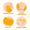 imageYOUNGER TREE Infant Baby Swimsuit Girl Long Sleeve OnePiece Rash Guard with Hat Zipper Bathing Suit Printed SwimwearYellow Floral