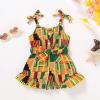 imageYOUNGER TREE African Baby Clothes Girl Dashiki Ankara Outfit SetHalter Romper