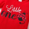 imageYOUNGER TREE Baby Girl 1st Birthday Outfit  My First Birthday Romper ampamp Flared PantsLittle One Ladybug