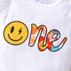 imageYOUNGER TREE Baby Girl 1st Birthday Outfit  My First Birthday Romper ampamp Flared PantsSmile One Flower