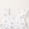 imageYOUNGER TREE Toddler Baby Girls Dress Summer Ruffle Sleeve Halter Casual Kids Beach SundressWhite Flower