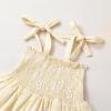 imageYOUNGER TREE Toddler Baby Girls Rainbow Dress Princess Sleeveless Halter Beach Tutu SundressYellow Daisies