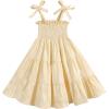 imageYOUNGER TREE Toddler Baby Girls Rainbow Dress Princess Sleeveless Halter Beach Tutu SundressYellow Daisies