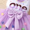imageYOUNGER TREE Baby Girl 1st Birthday Outfits One Year Old Clothes Romper Tutu Cake Smash Skirt with Headband Baby Girl GiftsChocolate Doughnut One