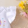 imageYOUNGER TREE Baby Girl 1st Birthday Outfits One Year Old Clothes Romper Tutu Cake Smash Skirt with Headband Baby Girl GiftsChocolate Doughnut One