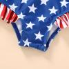 imageYOUNGER TREE Toddler Baby Girls Swimsuit Infant One Piece Bathing Suits Cute Dinosaur Beach Wear Sunsuit Ruffle Swimwear4th of July