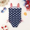 imageGirls Swimsuit One Piece Bathing Suit Adjustable Straps Solid Color Cut Out Butterfly Girls Swimwear for 714YIndependence Day